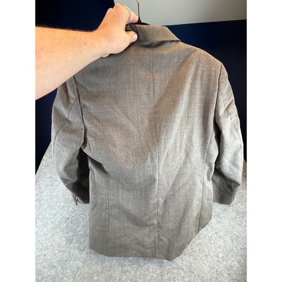 VINTAGE 70s Yves Saint Laurent Blazer Mens 38R Brown Plaid Wool Designer Preppy - Picture 6 of 10